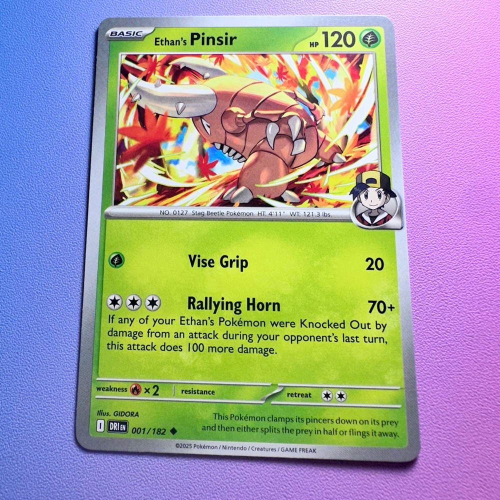 ethan’s pinsir - 001/182 (uncommon) — pokemon: destined rivals